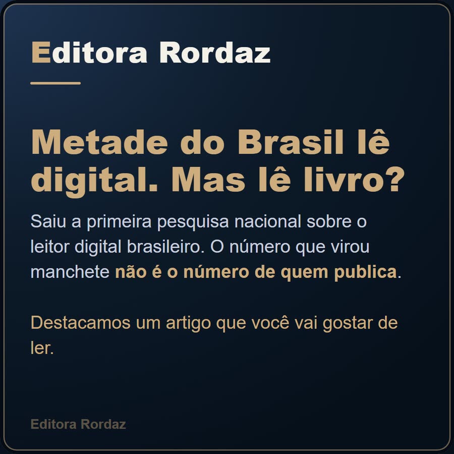 Slide 1 de 6 da edição
